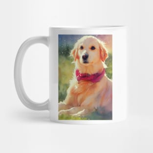 Watercolor golden retriever Mug